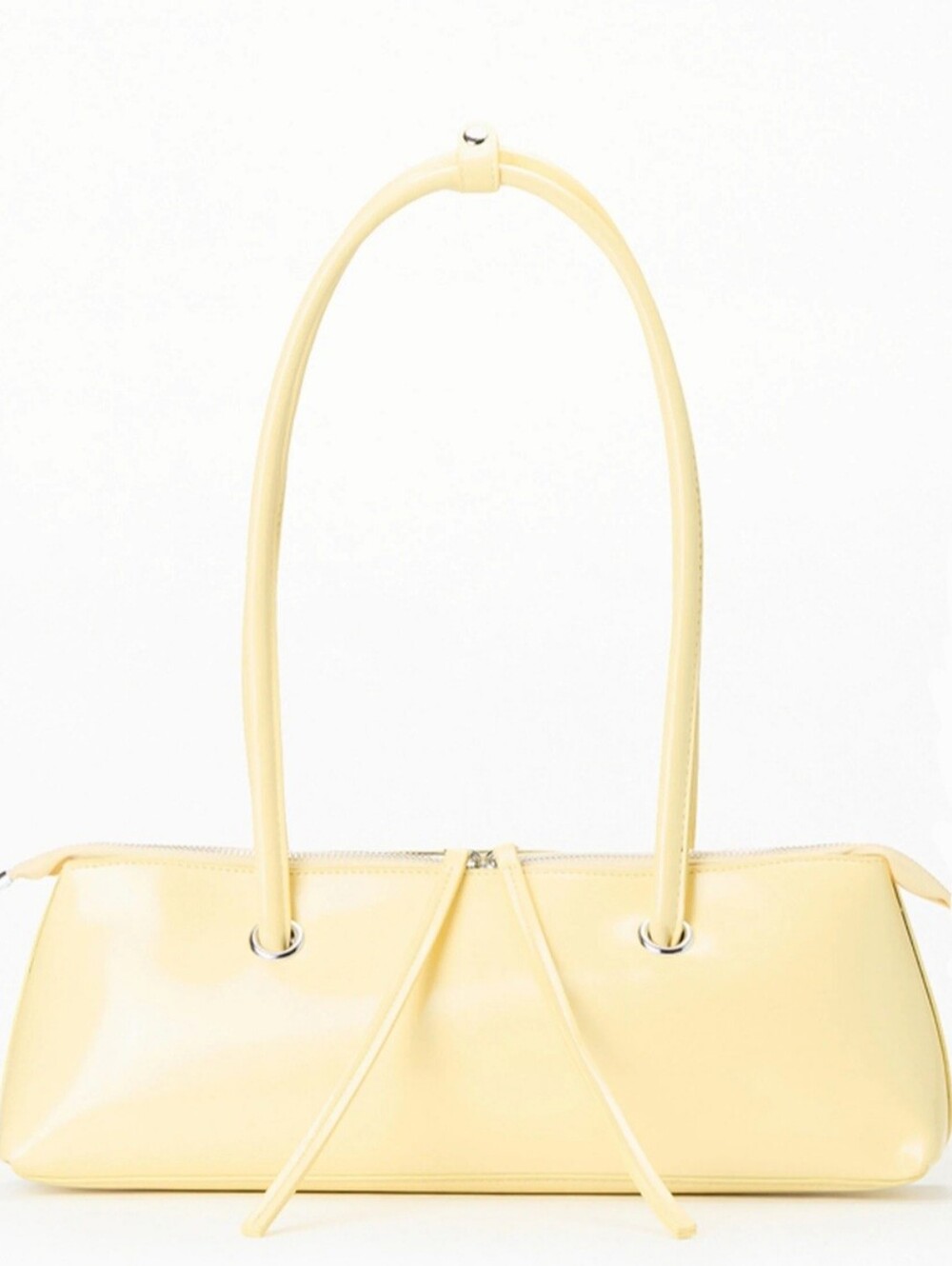 NWT PacSun Yellow Faux Leather Slip Shoulder Handbag Purse with Tassels